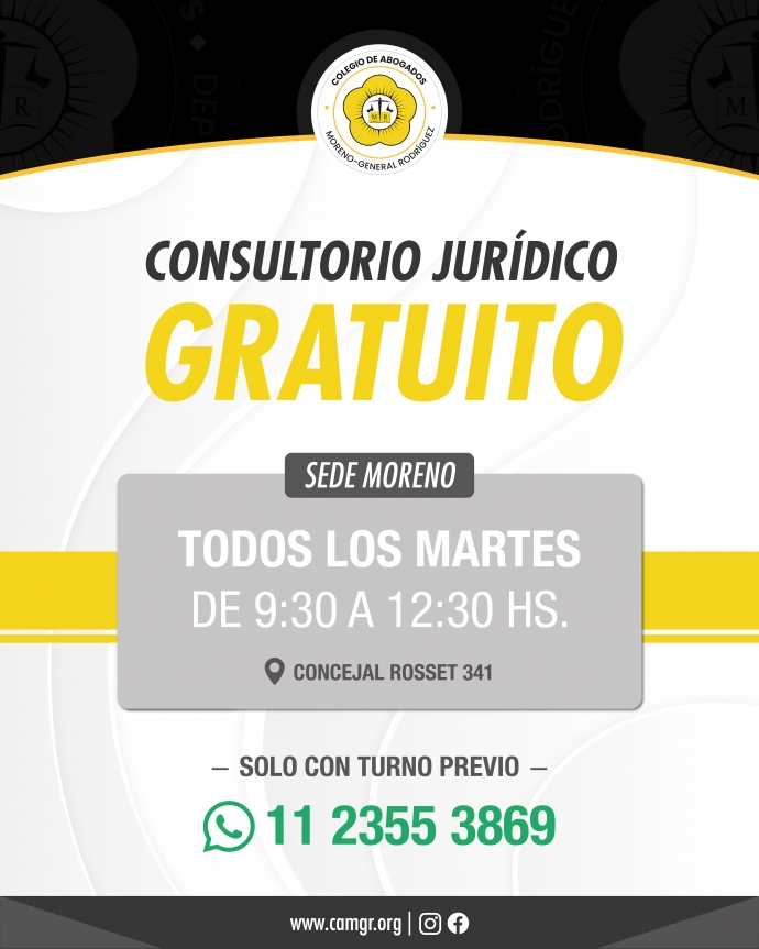 CONSULTORIO JURÍDICO GRATUITO